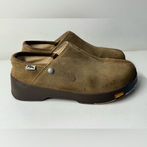 VTG Footprints By Birkenstock Brown Suede Slip On Clogs Women’s Size EU 37 US 6